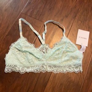 NWT Mint lace Racerback bra